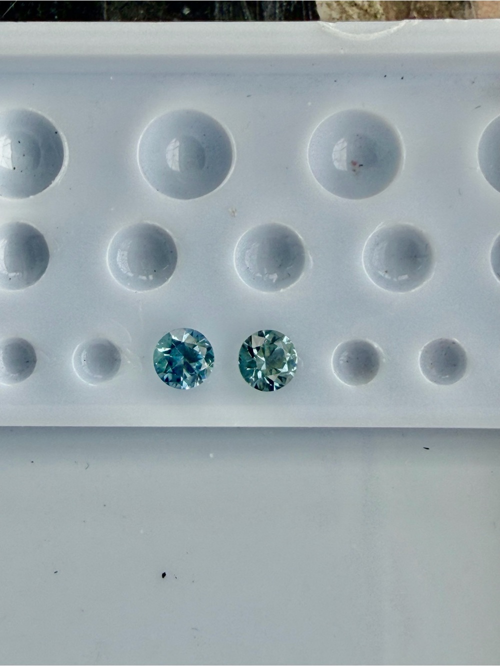Round Blue Sapphire loose gemstones.58 carats total weight